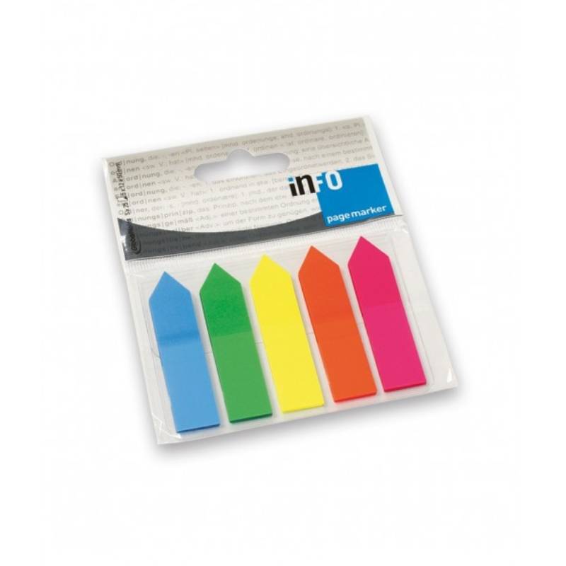 Banderitas Adhesivas Flechas Info - Pack de 5 (12x50mm)