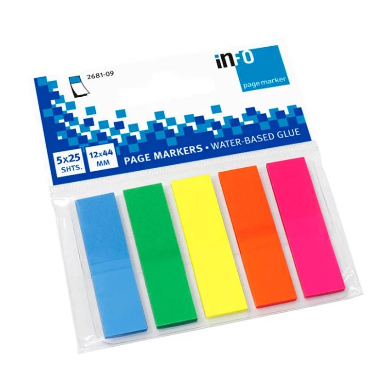 Banderitas Adhesivas Info - Pack de 5 (12x50mm) 1