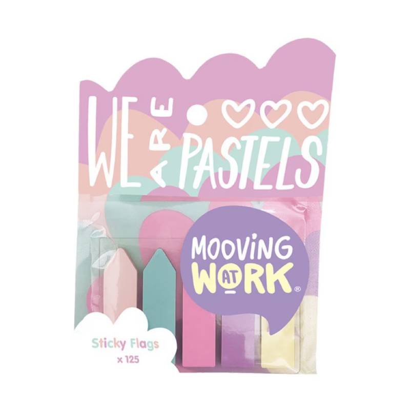Banderitas Adhesivas Mooving Pastel - Pack de 5